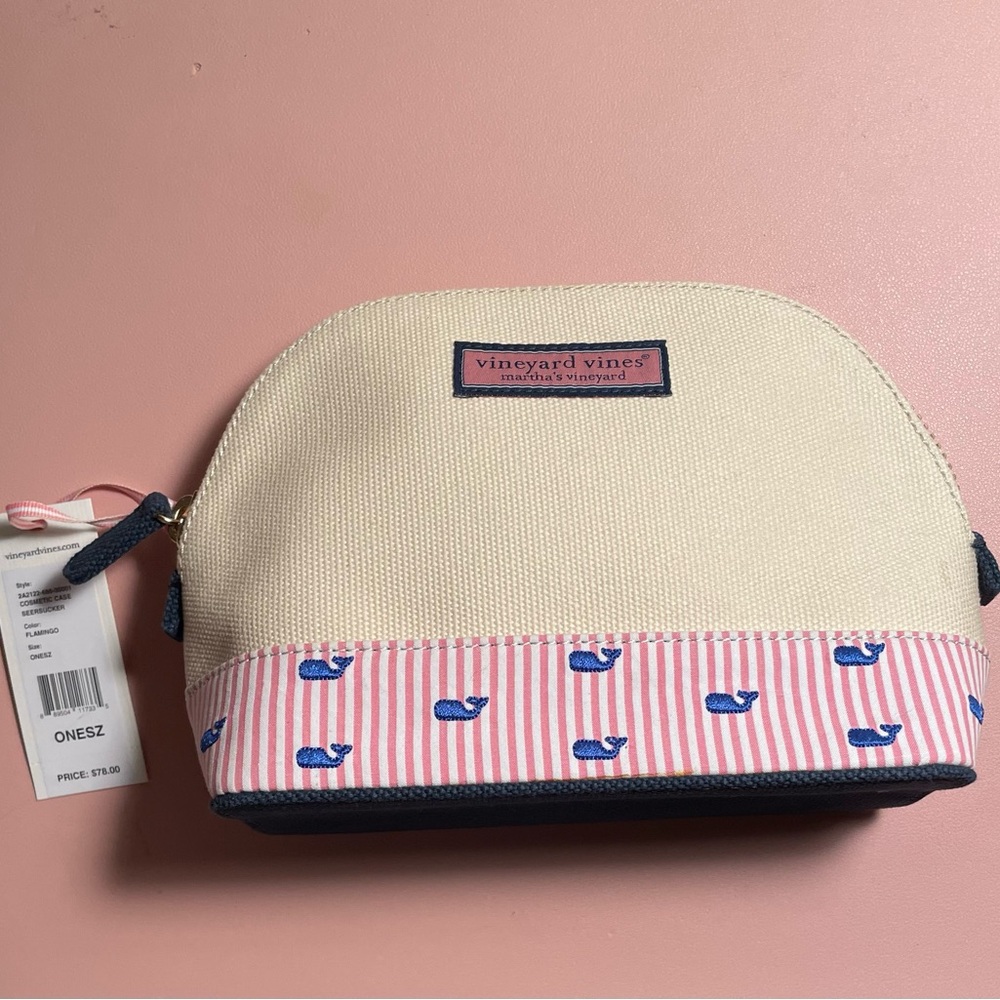 Vineyard Vines Cosmetic Case, Whales, NWT